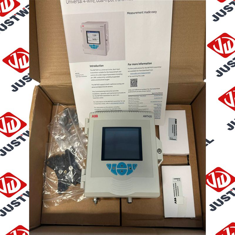 ABB AWT420 3KXA005011U0000 Dual-Channel Water Quality Analyzer Transmitter